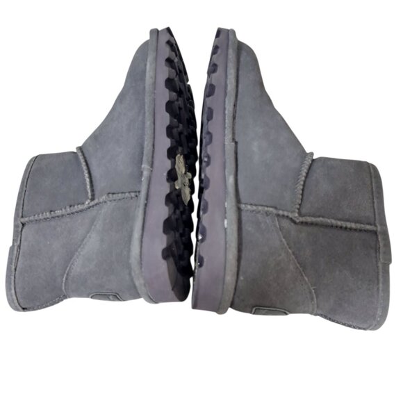Bearpaw Alyssa Women's Winter Ankle Boot  Short Winter Snow Grey Comfy, Cozy  7 - Picture 5 of 7